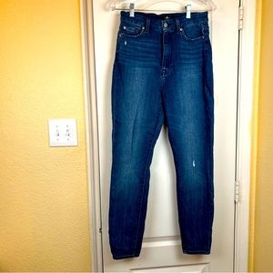 7 For All Mankind The Aubrey High Waist Skinny Jeans Size 28